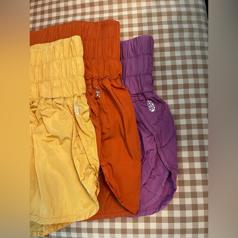 Yellow FP Movement by Free People Athletic Shorts Size M